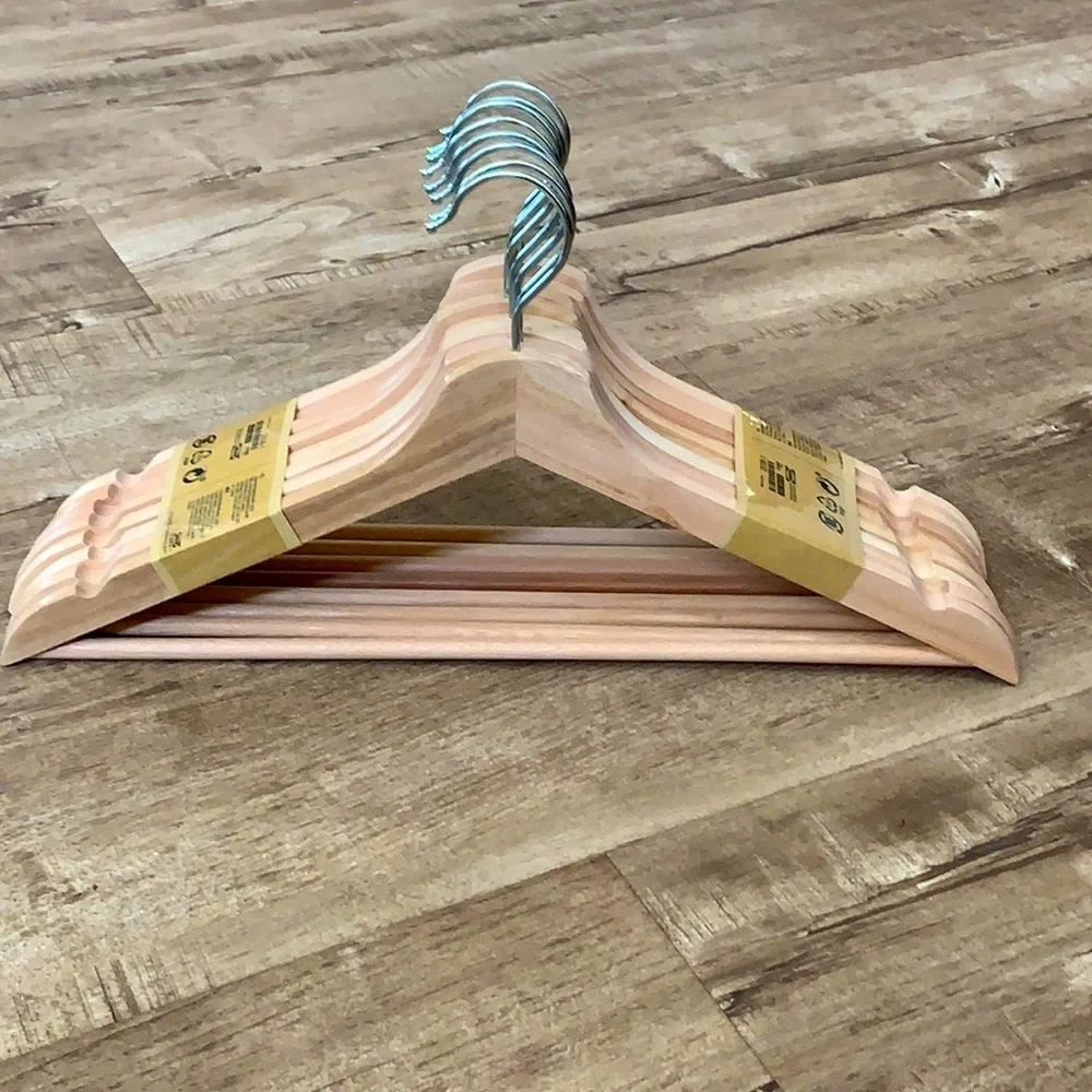 8 wooden closet clothing hangers IKEA BUMERANG + free catalogue last issue NEW
